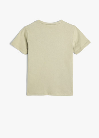 Сіро-бежева літня футболка KOTON