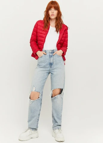 Червона літня куртка Tally Weijl Formal Jackets - Light WOVEN padded jacket