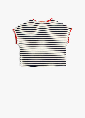 Комбинированная летняя футболка KOTON