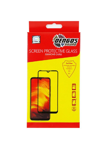 Стекло защитное Full Glue SD iPhone 12/12 Pro, black frame (TGFG-SD-01) DENGOS (249598343)