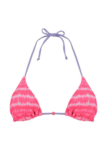 Купальный лиф Hunkemoller бикини абстрактный кислотно-розовый пляжный трикотаж