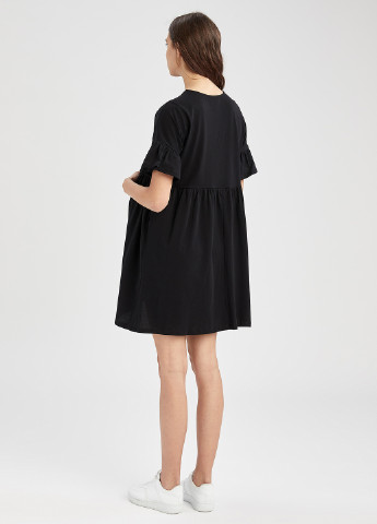 Черное кэжуал платье для беременных оверсайз DeFacto