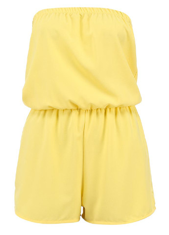 Комбинезон Glamorous комбинезон-шорты однотонный жёлтый кэжуал