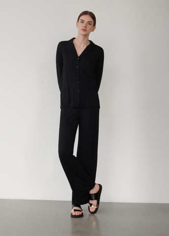 Черная всесезон пижама (рубашка, брюки) рубашка + брюки Reserved