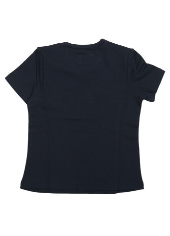 Темно-синяя летняя футболка с коротким рукавом Replay & Sons
