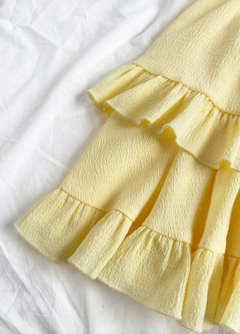 Желтое кэжуал платье SHEIN однотонное