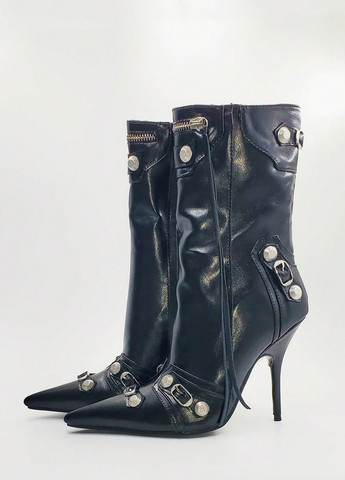 Черные демисезонная ботильоны SHEIN