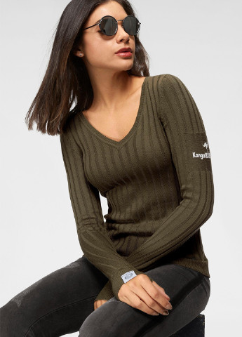 Оливковий (хакі) демісезонний пуловер пуловер Kangaroos