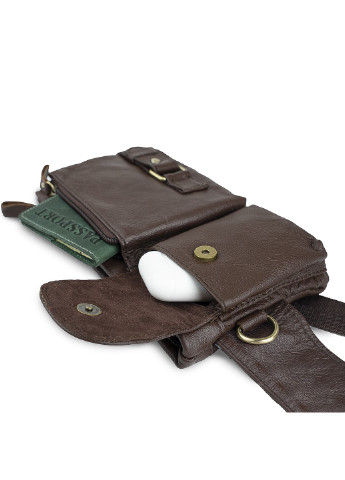 Мужская кожаная сумка 24,5х14х4 см Vintage (252130756)