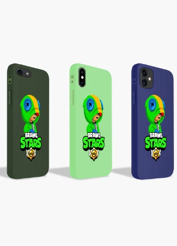 Чохол силіконовий Apple Iphone 6 Леон Бравл Старс (Leon Brawl Stars) (6937-1015) MobiPrint (219284113)