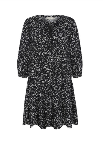 Чорна кежуал сукня Mudo в горошок