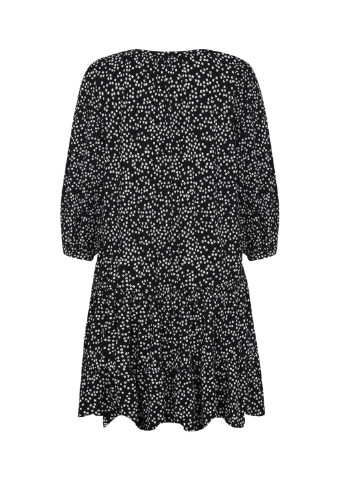 Чорна кежуал сукня Mudo в горошок