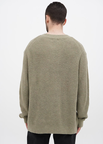 Серо-зеленый зимний пуловер пуловер H&M