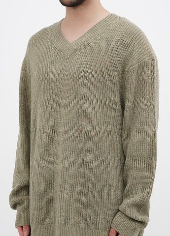 Серо-зеленый зимний пуловер пуловер H&M