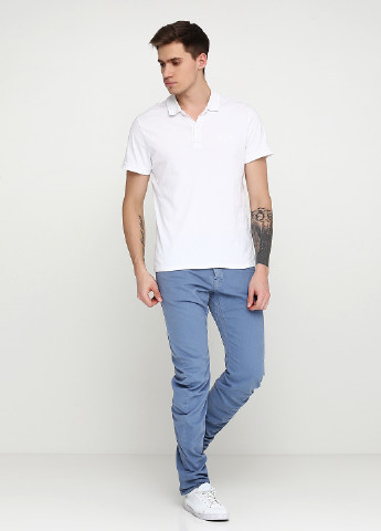 Темно-голубые демисезонные зауженные джинсы Weaver Jeans