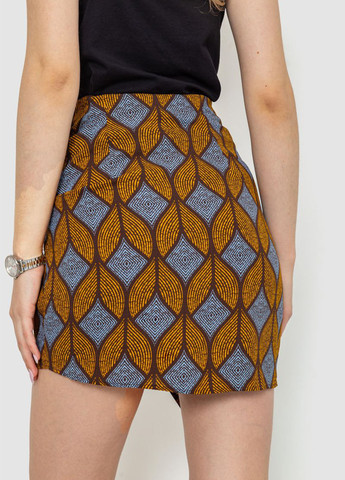 Разноцветная кэжуал с геометрическим узором юбка Ager на запах