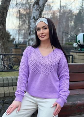 Бузковий демісезонний пуловер пуловер No Brand