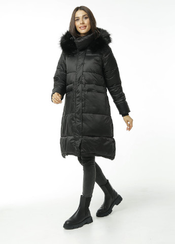 Чорна зимня куртка Icon