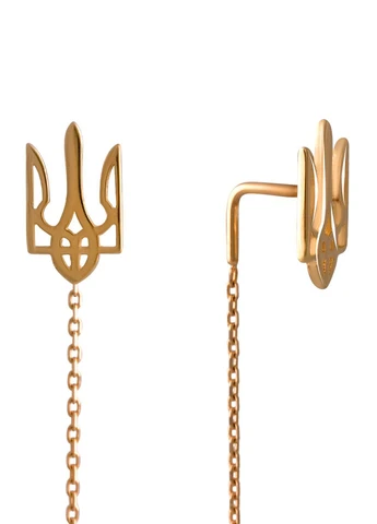 Сережки Golden Flame (259063924)