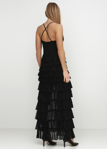 Черное коктейльное платье Denny Rose однотонное