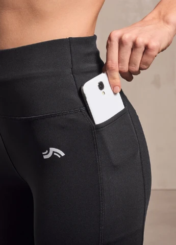 Черные демисезонные леггинсы Crivit