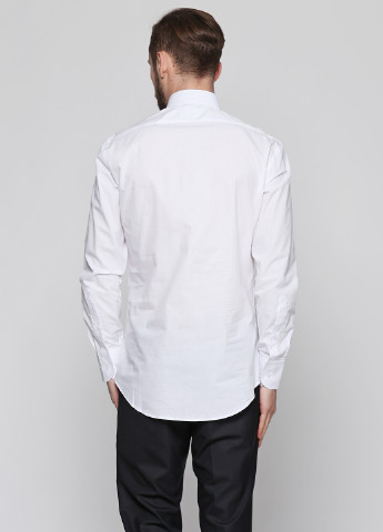 Белая кэжуал рубашка однотонная VD One