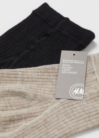 Черные зимние леггинсы H&M