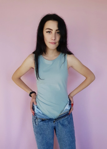 Боді-майка однотонний М'ятний Nasty Gal (255994611)