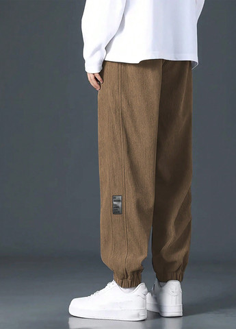 Хаки кэжуал демисезонные джоггеры брюки SHEIN