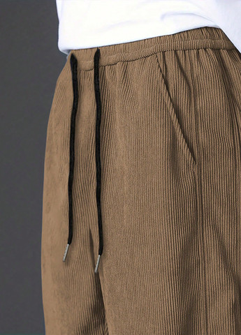 Хаки кэжуал демисезонные джоггеры брюки SHEIN