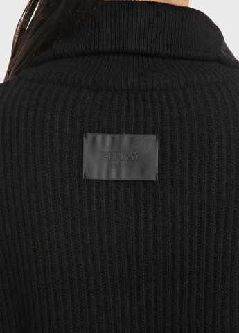 Чорний зимовий светр Replay
