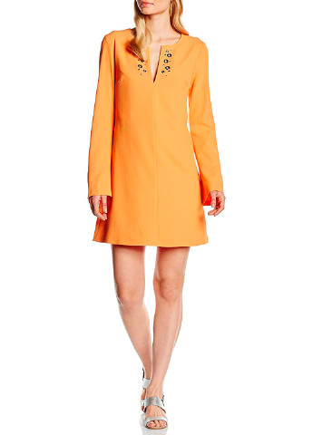 Оранжевое коктейльное платье Pinko