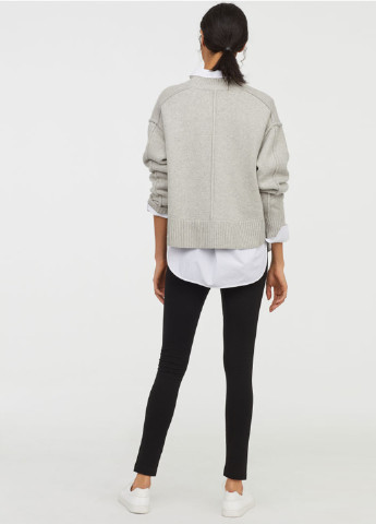 Черные демисезонные леггинсы H&M
