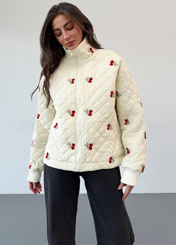 Кремова зимня куртка куртка-лайнер SHEIN