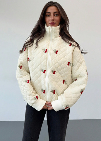 Кремова зимня куртка куртка-лайнер SHEIN