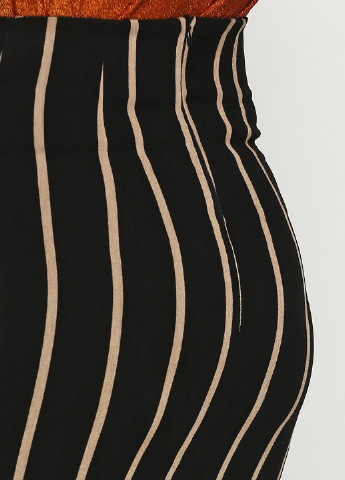 Черная кэжуал в полоску юбка Lumina