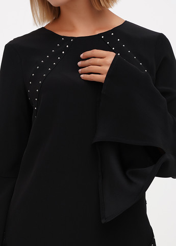 Чорна кежуал сукня а-силует Sassofono однотонна