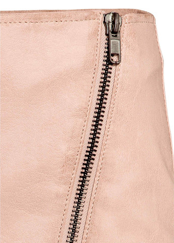 Пудровая кэжуал однотонная юбка H&M карандаш