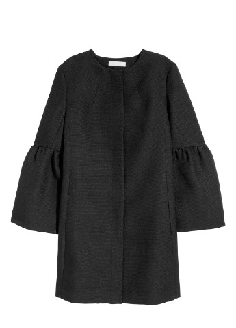 Черное демисезонное Пальто H&M