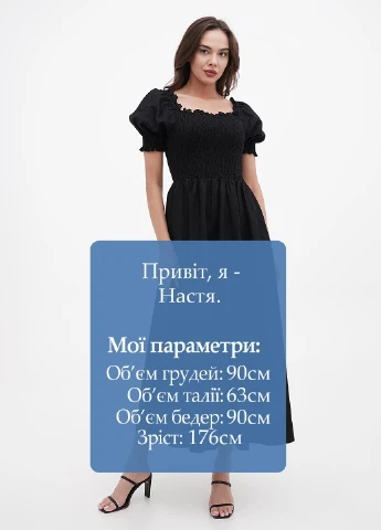 Чорна кежуал сукня кльош Boden однотонна