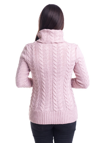 Розовый демисезонный свитер хомут Bakhur