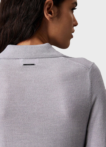 Серое кэжуал платье платье-свитер Calvin Klein меланжевое