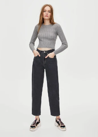 Сірий демісезонний джемпер джемпер Pull & Bear