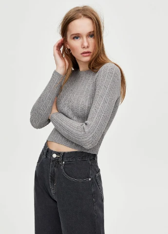 Сірий демісезонний джемпер джемпер Pull & Bear