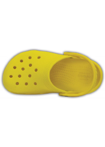 Желтые детям:сабо Crocs