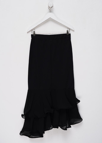 Черная кэжуал однотонная юбка SHEIN годе