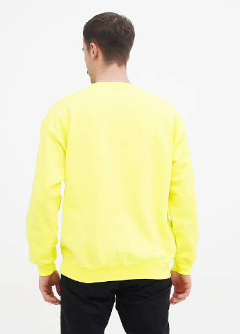 Кислотно-жовтий світшот Gildan однотонний без декору (256670265)