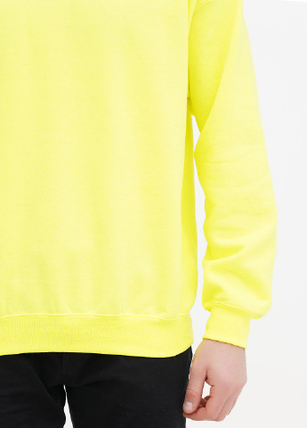 Кислотно-жовтий світшот Gildan однотонний без декору (256670265)