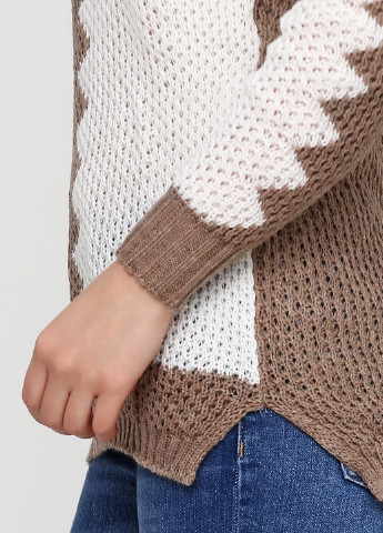 Бежевый демисезонный пуловер пуловер Massimo