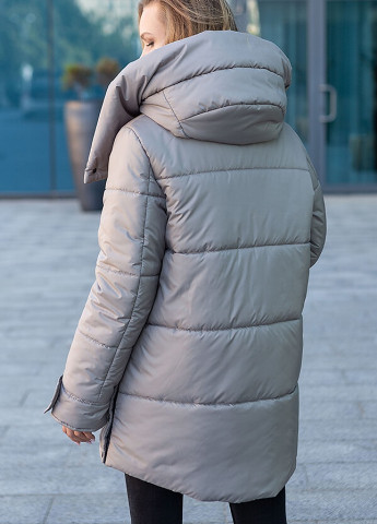 Бежева зимня зимова жіноча куртка магда MioRichi